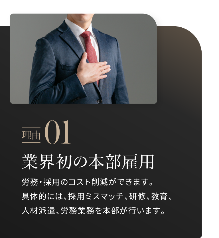 理由01：圧倒的な高収益モデル